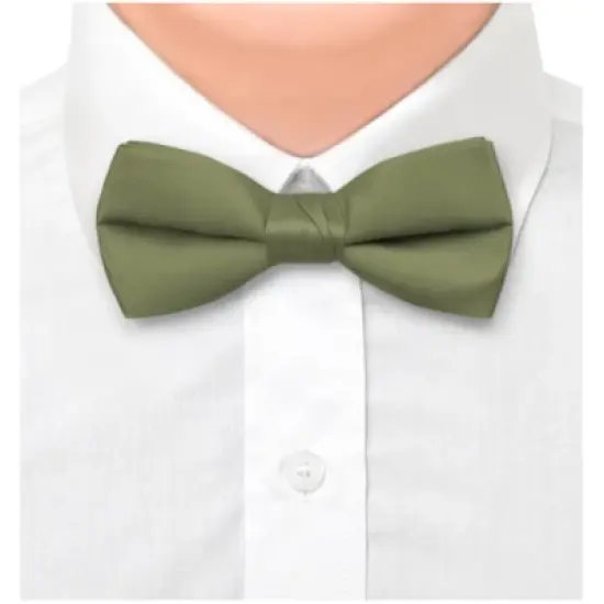 Men's Pre-tied Adjustable Length Bow Tie - Formal Tuxedo Solid Color image {1}