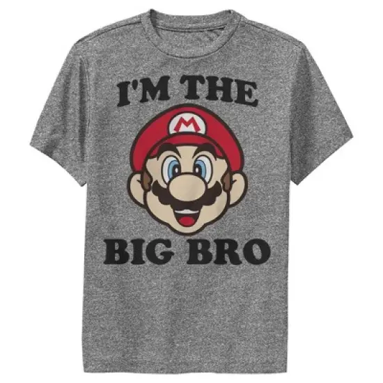 Boy's Nintendo Mario Big Brother Performance Tee image {2}