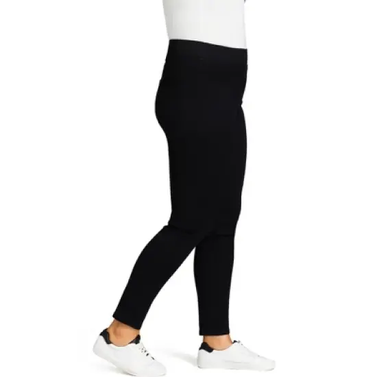 Women's Plus Size Butter Denim Pull On Jean Black - tall | AVENUE image {4}