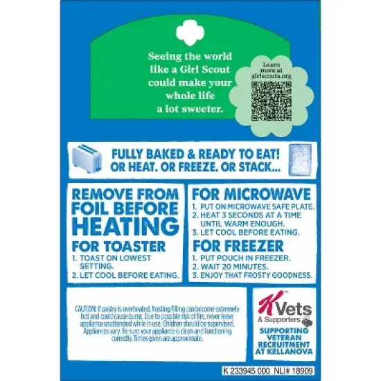 Pop-Tarts Girl Scouts Frosted Thin Mint Chocolate Filling Toaster Pastries - 13.5oz/8ct image {9}