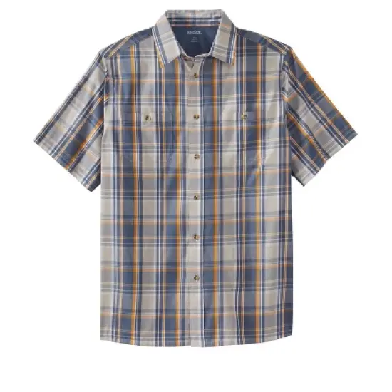 KingSize Men's Big & Tall Short-Sleeve Plaid Sport Shirt image {20}