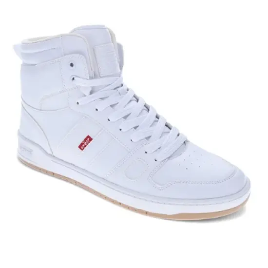 Levi's Mens BB Hi Pebbled Vegan Synthetic Leather Casual Hightop Sneaker Shoe image {6}