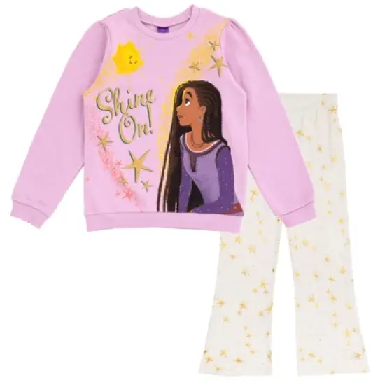 Disney Wish Asha Star Girls Fleece Sweatshirt and Pants Set Toddler to Little Kid image {7}