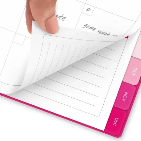 Emily Ley 2024 Planner 8.875"x7.875" Weekly/Monthly Solid Pink image {3}