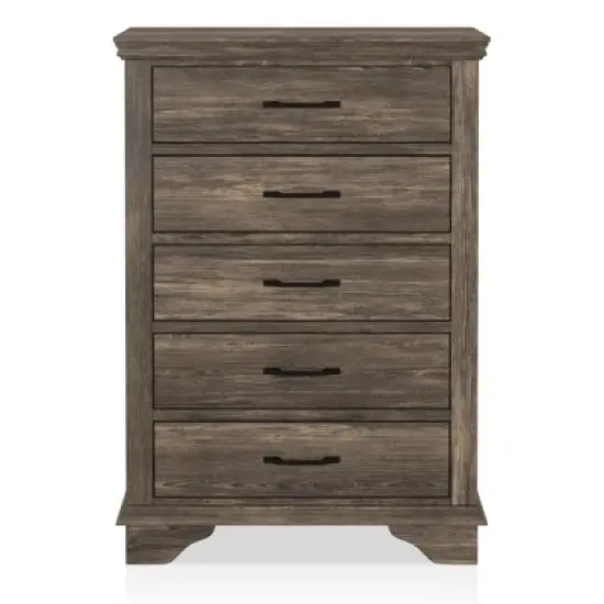 6pc Jacobia Rustic Bedroom Set Gray - HOMES: Inside + Out image {7}
