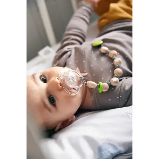 HABA Wooden Pacifier Chain Star Flight (Made in Germany) image {2}