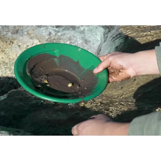 Sluice Fox Sluice Fox 2 Gold Pans w/ Bottle Snuffer | Panning Kit | Prospecting Mining Kit image {2}