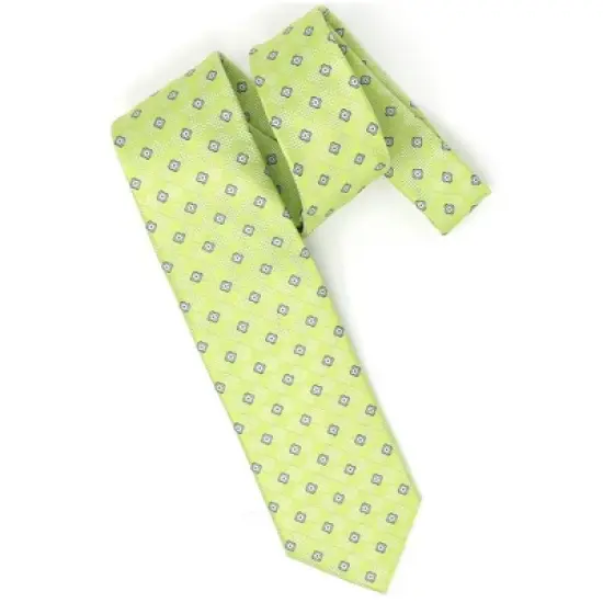 Men's Geometric Design Micro Fiber Poly Woven Regular Neck Tie image {1}