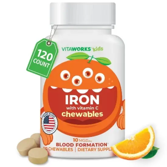 VitaWorks Kids - Iron With Vitamin C - 120 Chewables image {8}