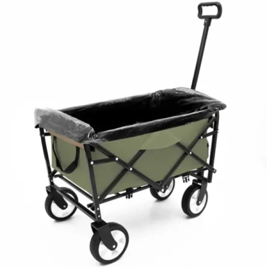 FATMOON Foldable Wagon Cart with Waterproof Liner & All-Terrain Wheels, Lightweight - for Beach, Camping, Gardening by Families & Outdoors image {9}