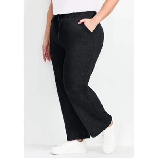 Avenue Women's Plus Size Piper Wide Leg Sweat Pant image {3}