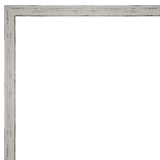 Amanti Art Shiplap White Narrow Framed Dry Erase Magnetic Board image {3}