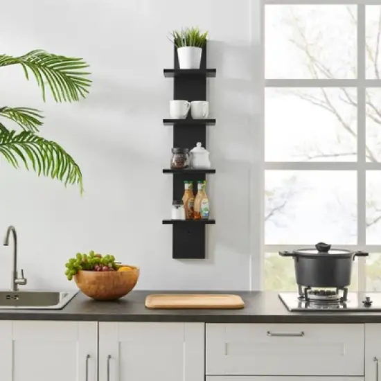 39.5" x 9" Utility 4-Tier Column Spine Shelf - Danya B. image {4}