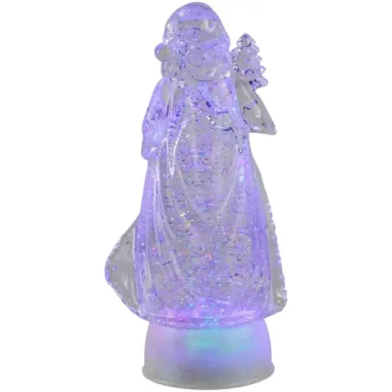 Northlight LED Lighted Color Changing Acrylic Santa Claus Christmas Decoration - 10" image {4}