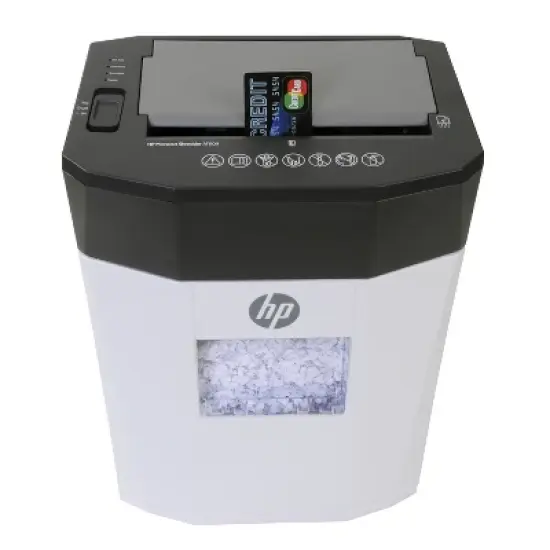 HP Inc. AF809 80-Sheet Microcut Auto-Feed Shredder in White image {2}