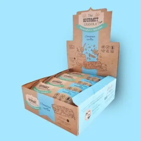 The Gourmet Granola Cinnamon Vanilla Granola Bars - Pack of 12 image {5}