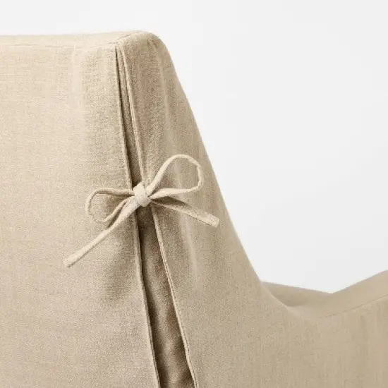 Camas Slipcover Accent Chair Khaki - Threshold&trade; designed with Studio McGee image {4}