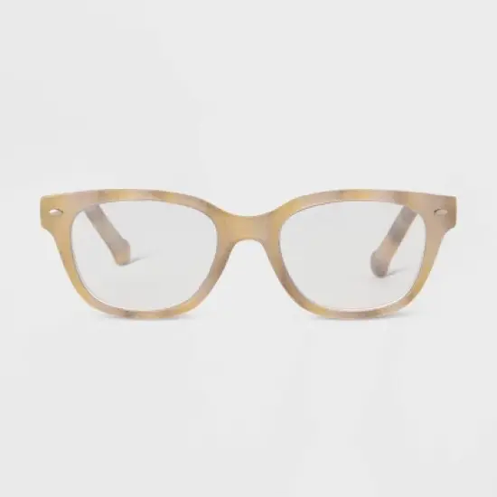 Women's Gloss Plastic Surf Shade Blue Light Filtering Reading Glasses - Universal Thread&trade; Dark Off-White image {2}