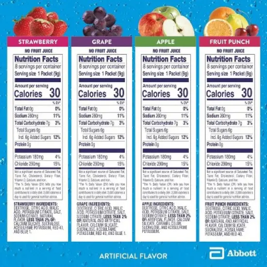 Pedialyte Electrolyte Powder Variety Pack - 8ct/2.4oz image {5}