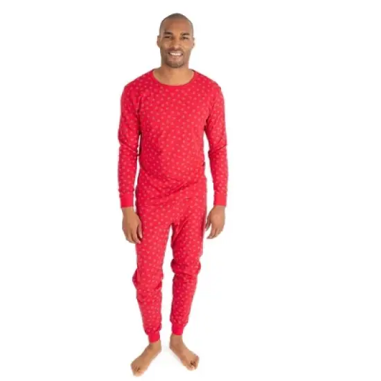 Leveret Mens Two Piece Cotton Christmas Pajamas image {6}