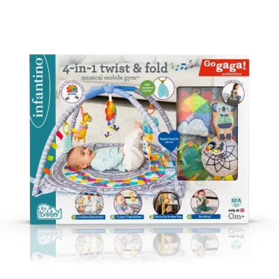 Infantino 4-in-1 Twist & Fold Musical Mobile Activity Gym image {13}