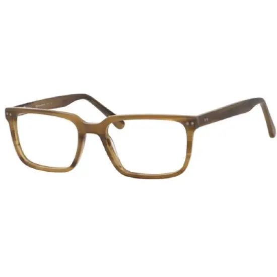 Esquire Mens EQ1557 Rectangular Frame Reading Eyeglasses in Birch Brown 53mm image {3}