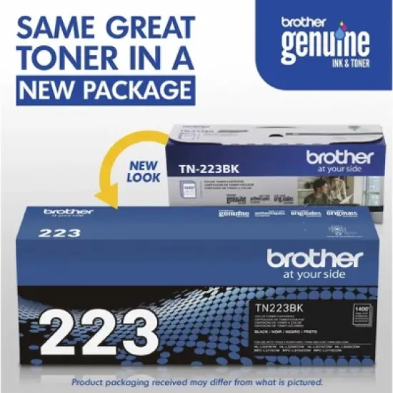 Brother TN223BK Black Toner Cartridge Standard Yield Toner image {1}