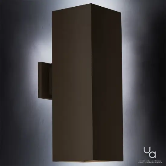 Urban Ambiance Luxury Minimalist Outdoor Wall Light,  18"H x 6"W,  Olde Bronze Finish, UHP1111 image {2}