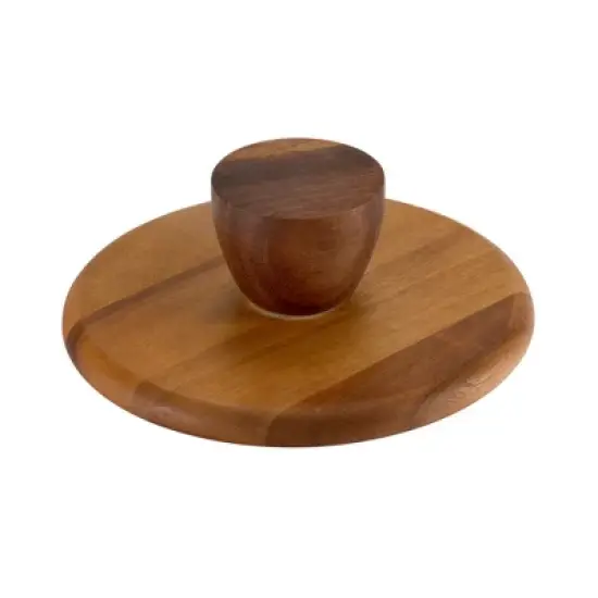 Kalmar Home Acacia Wood 10" Cake Stand image {2}