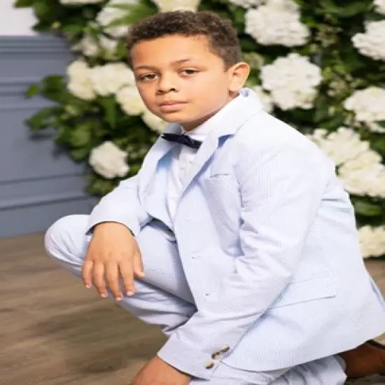 Hope & Henry Boys' Organic Cotton Seersucker Suit Pant, Toddler image {5}