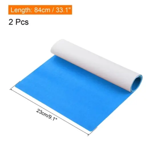 Unique Bargains Non-Slip Waterproof High Traction Grind Sandpaper Skateboard Scooter Grip Tape Sheets 2 Pcs image {1}