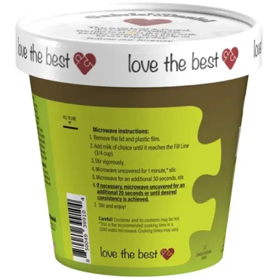 Organic Matcha with Coconut Instant Oats &ndash; Gluten-Free, Vegan, Non-GMO, No Sugar Added &ndash; Superfood , 6-Pack ( Gabriel & Daniel ) image {3}