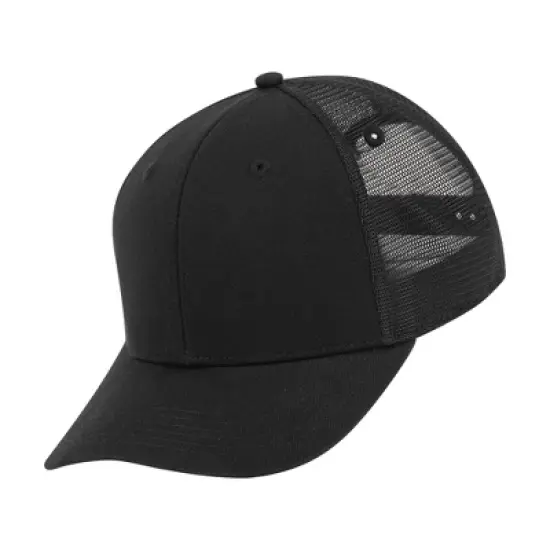 Pro Player Adult Polyester Baseball Hats - Black image {3}