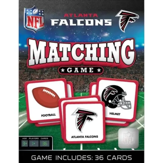 MasterPieces Officially Licensed NFL Atlanta Falcons Matching Game for Kids and Families image {1}