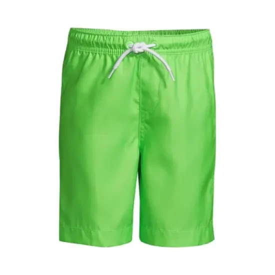 Lands' End Boys Solid Swim Trunks image {6}