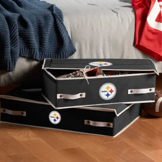NFL Franklin Sports Pittsburgh Steelers Under The Bed Storage Bins - Large image {3}