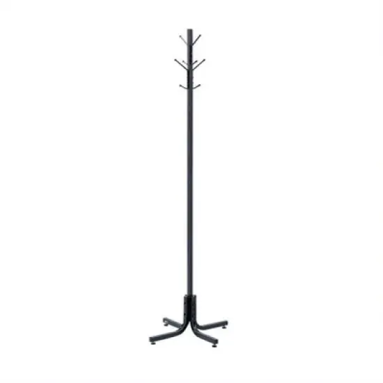 Steel Standing Coat Rack in Black-Safco image {1}