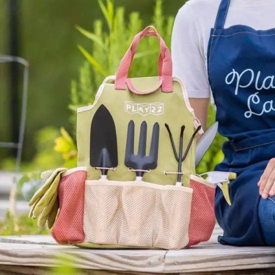 Gardening Tools Set of 10 Pieces - Complete Garden Tool Kit Comes with Bag, Gloves, Garden Tool Set with Spray Bottle Indoors & Outdoors &ndash; Play22Usa image {8}