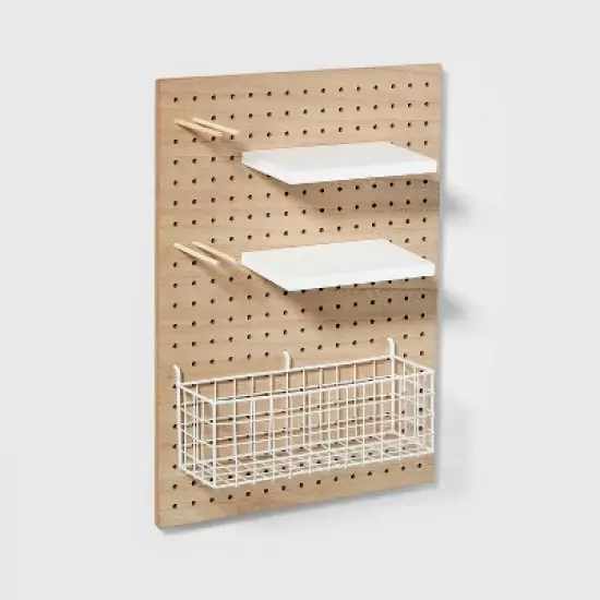 Modular Organization System Kids' Pegboard Brown - Pillowfort&trade; image {2}