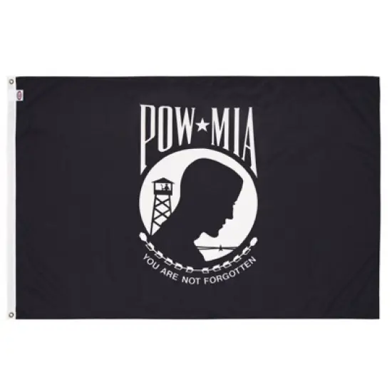 Valley Forge Pow-Mia Military Flag 3 ft. W X 5 ft. L image {1}