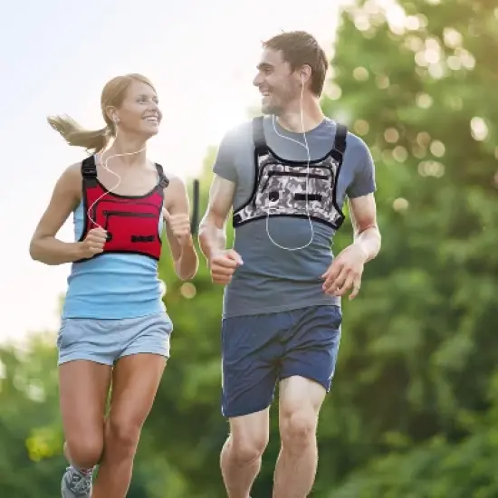 Running Chest Pack Lightweight, Outdoor Sports Vest Bag with Phone Holder for Men Women, Ideal for Cycling, Hiking, Workout, Skiing image {1}