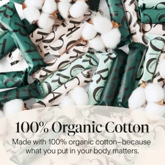 Cora Organic Cotton Tampons Mix Pack Regular/Super/Super+ Absorbency - 45ct image {2}