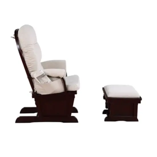 Suite Bebe Mason Glider & Ottoman - Espresso/Latte image {3}