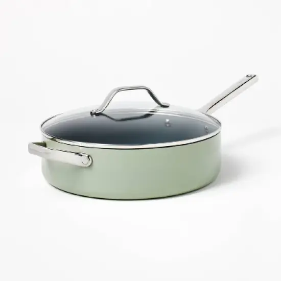 5qt Nonstick Ceramic Coated Aluminum  Saute Pan - Figmint&trade; image {9}