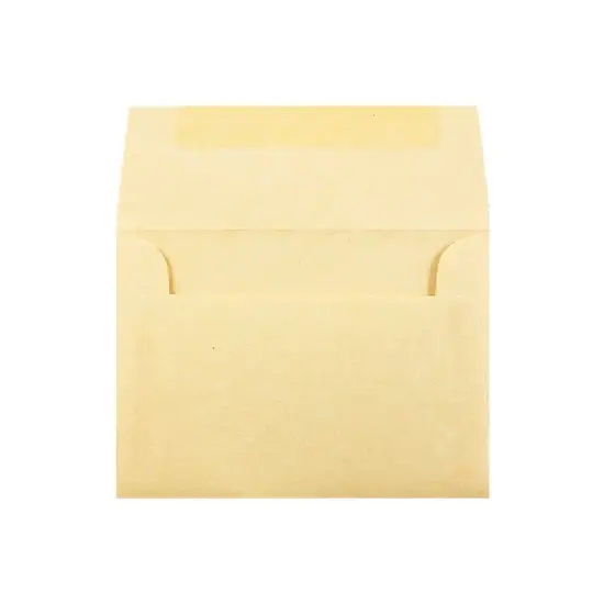 JAM Paper A1 Parchment Invitation Envelopes 3.625x5.125 Antique Gold Recycled 90090522 image {1}