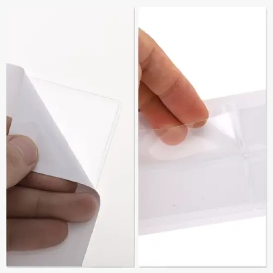 Horizontal Label Holder 4.33"x1.18" Clear 40 Pcs image {4}