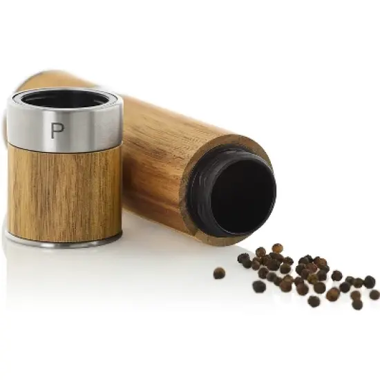 AdHoc Duomill Double Salt & Pepper Mill Acacia Wood image {3}