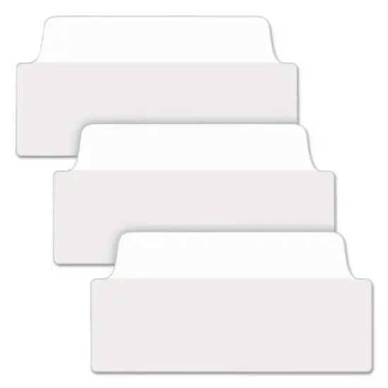 Avery Ultra Tabs Repositionable Tabs, Wide and Slim: 3" x 1.5", 1/3-Cut, White, 24/Pack image {1}