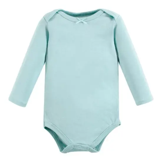 Hudson Baby Infant Girl Cotton Long-Sleeve Bodysuits, Happy Fall 7-Pack image {8}