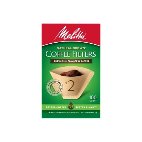 Melitta 100ct Coffee Filters - Natural Brown: Compatible with 4-6 Cup Makers, Disposable Paper image {9}